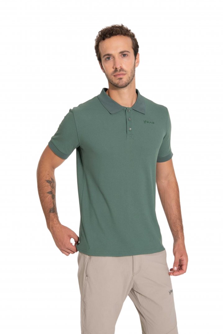 2AS Teal Polo Yaka Erkek Yeşil Tişört