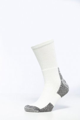 Alpinist 18147 - Akrilik Takviyeli Beyaz Yün Çorap