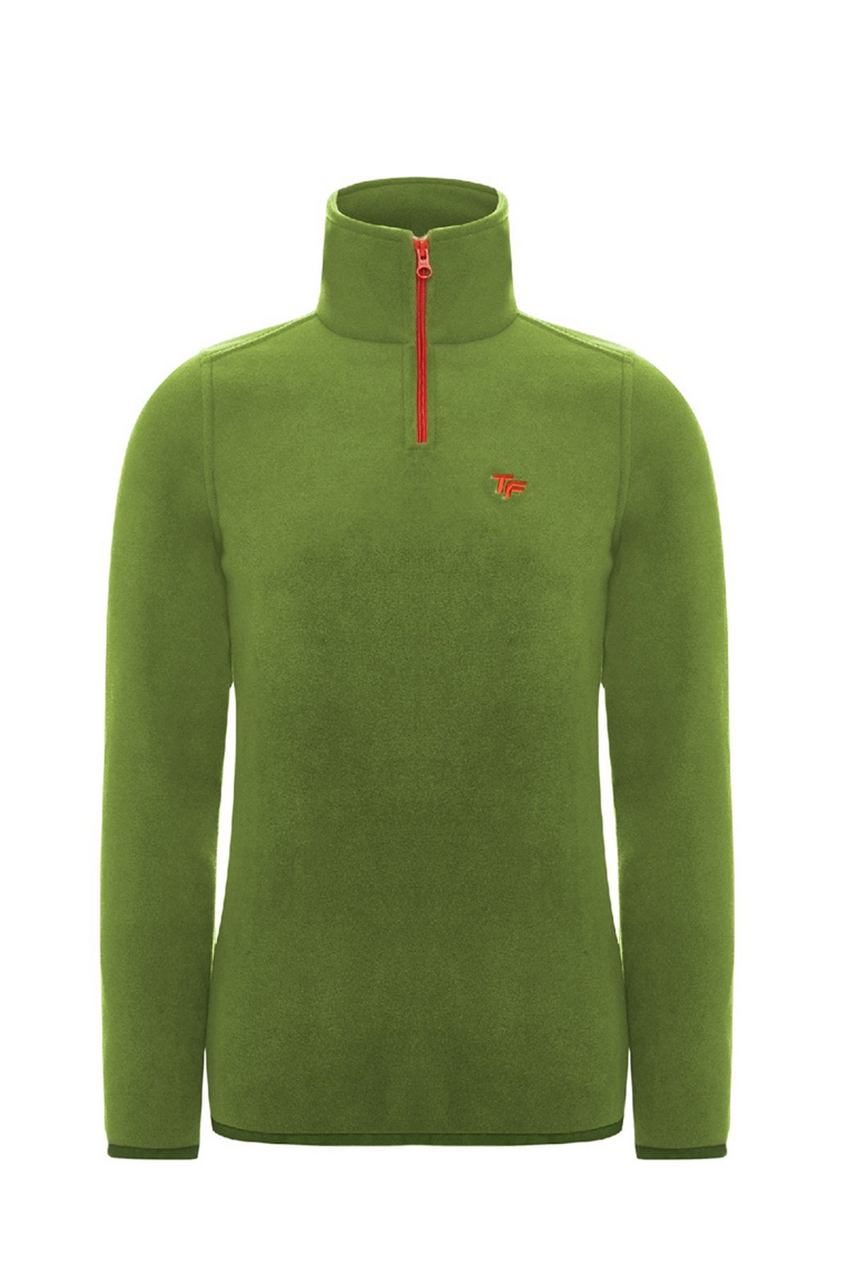 Thermoform hztp19020 - Polarline Kadın Yarım Fermuarlı Yeşil Sweatshirt