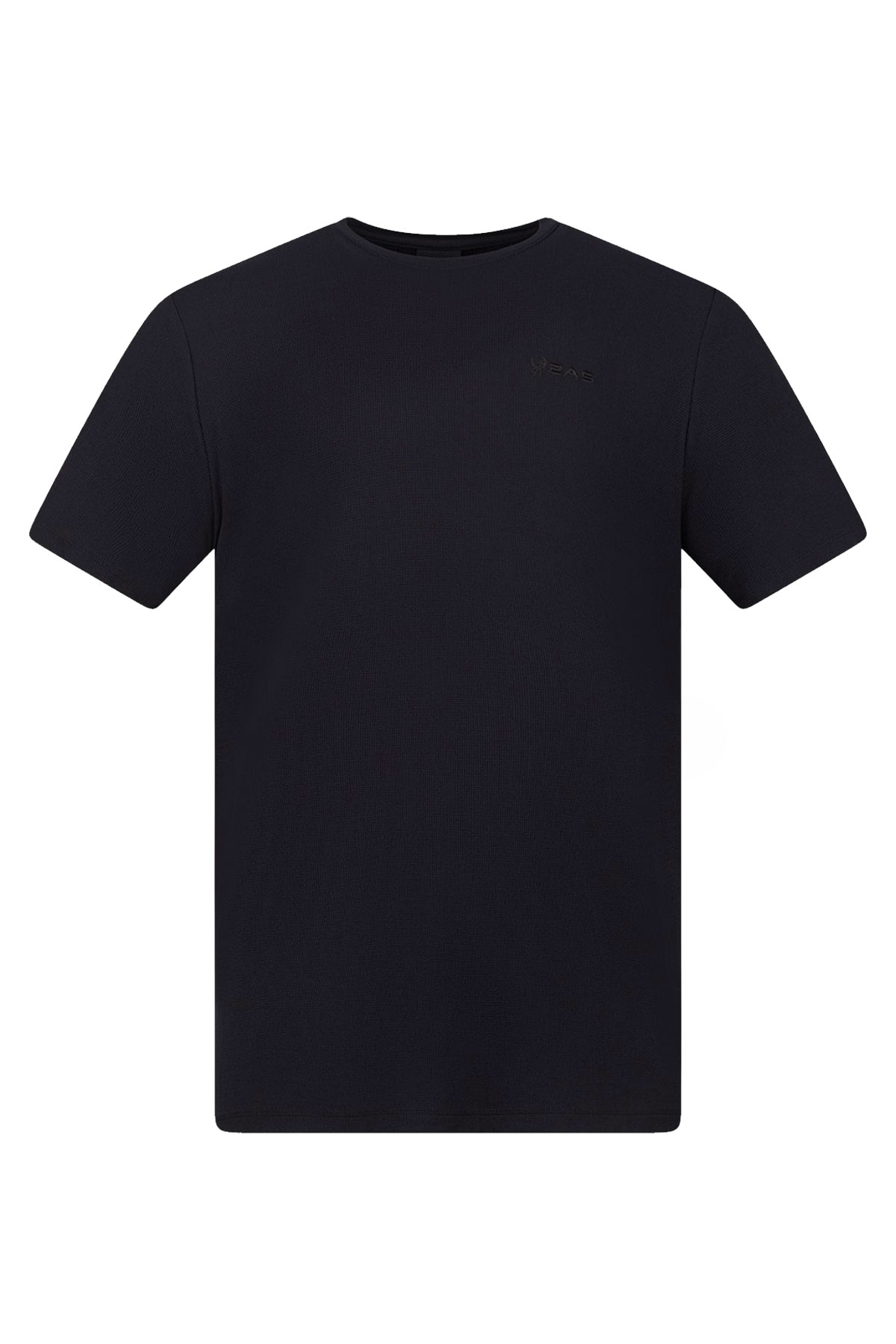 2AS Kalei Siyah Sıfır Yaka Outdoor T-Shirt