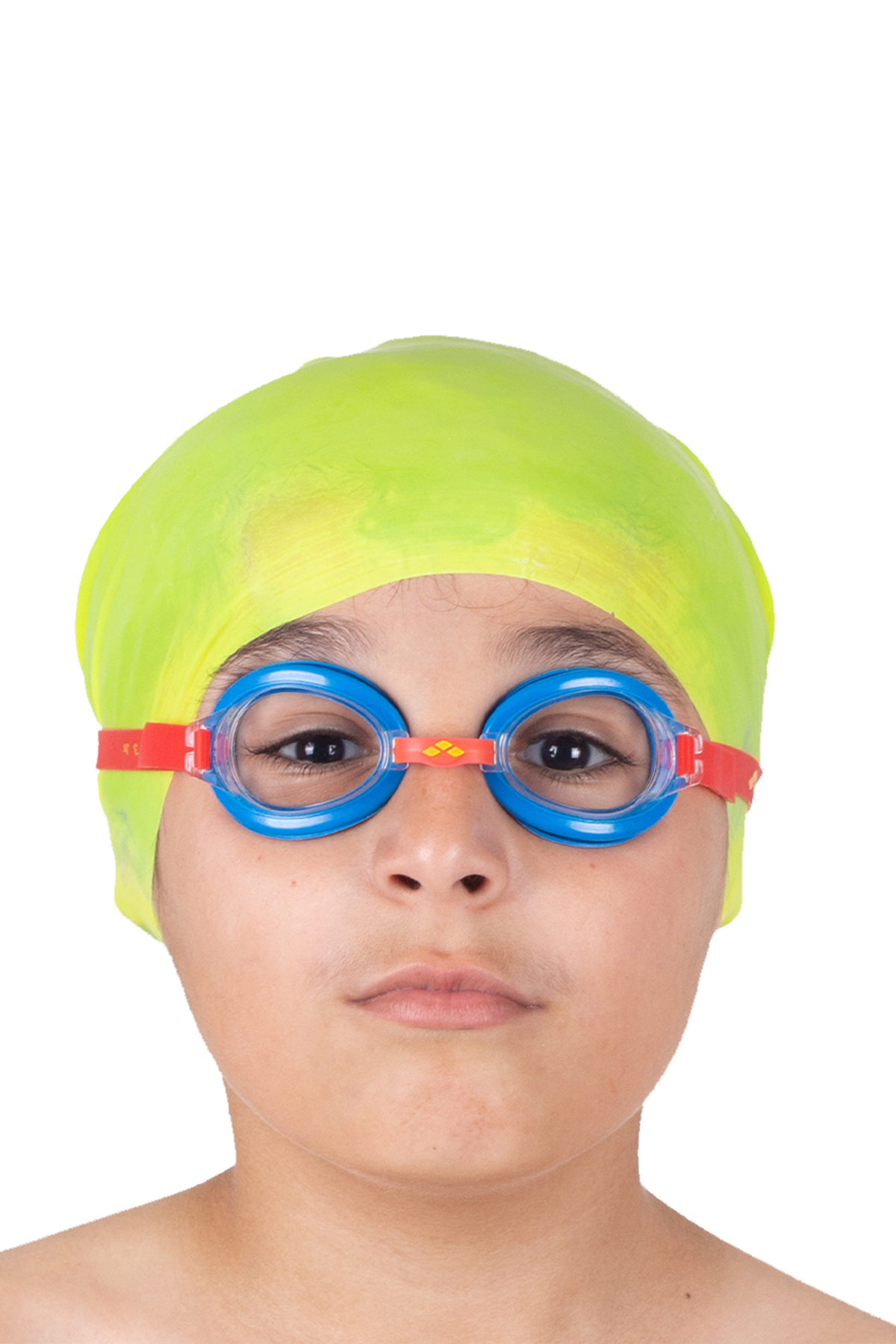 Arena 9239574 - Bubble 3 Jr. Çocuk Mavi Turuncu Yüzücü Gözlüğü