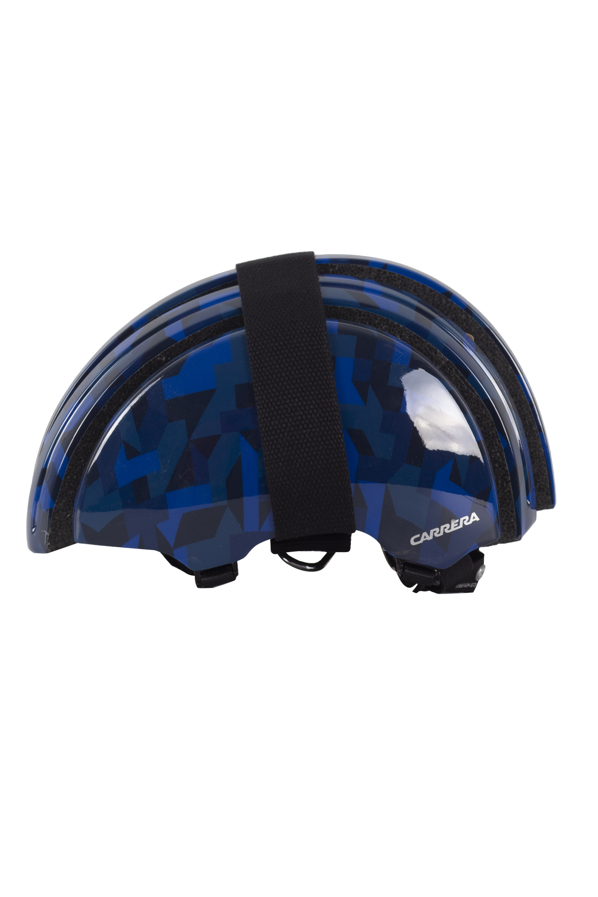 Carrera Foldable Grap Blue Shiny Camo Lacivert Bisiklet Kaskı