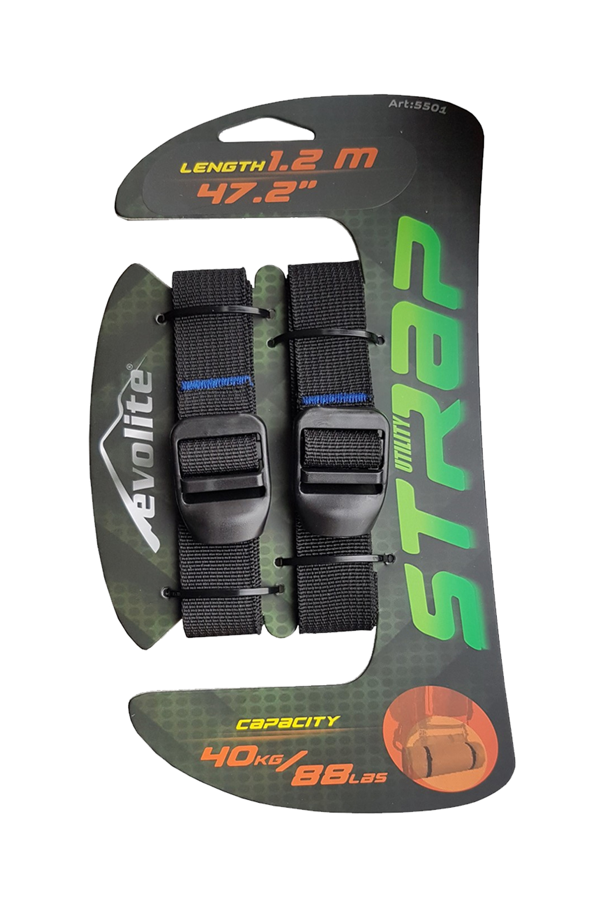 Evolite Straps Siyah Sıkıştırma Perlonu 1.2 M E-5501-Siyah