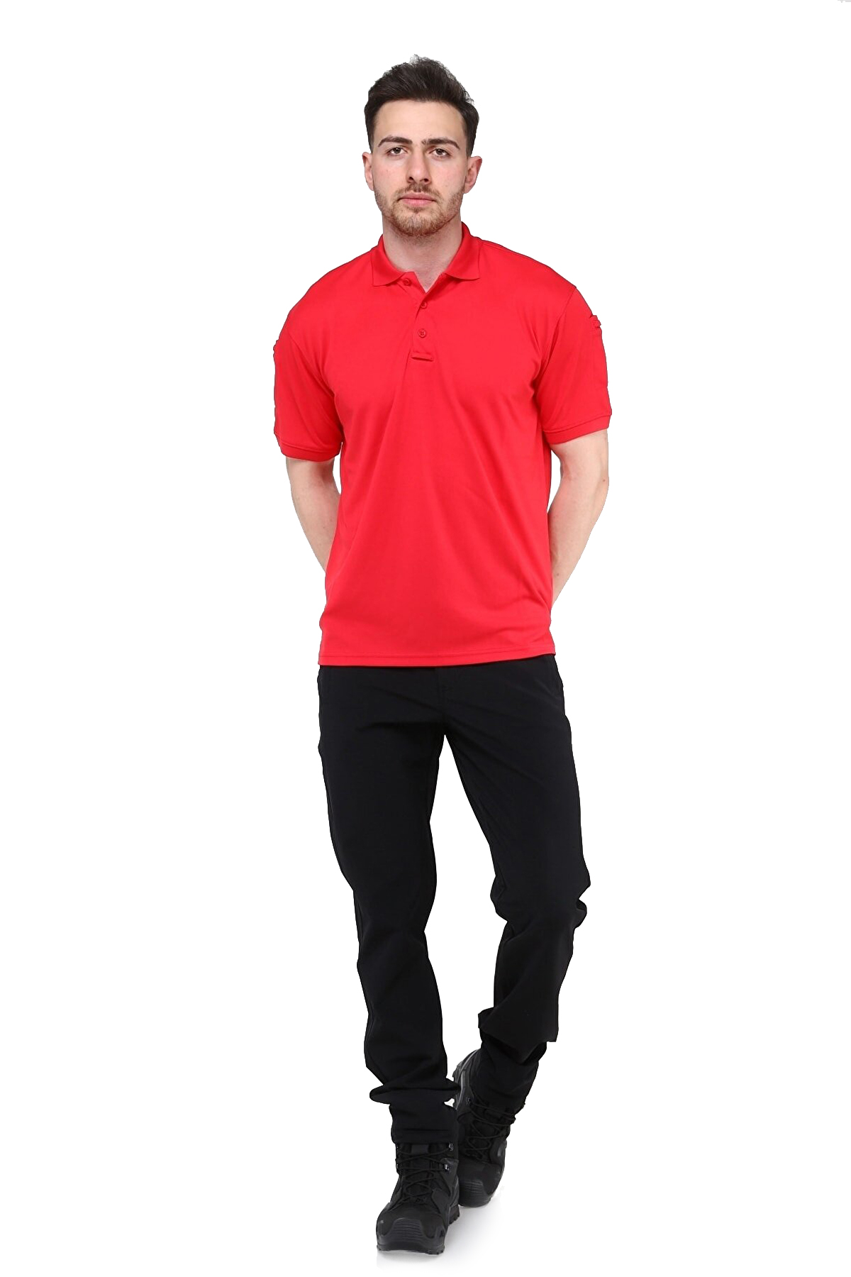 Grand Wolf North Mountain Urban Tactical Polo Yaka Kırmızı Tişört