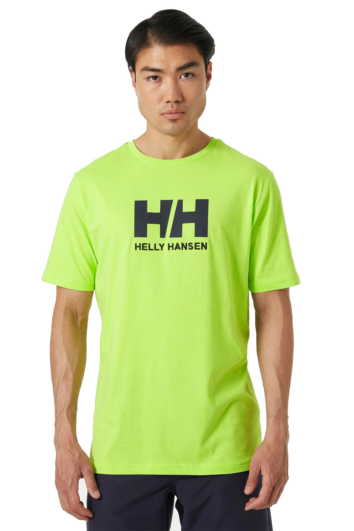 Helly Hansen - HH Logo Yeşil Erkek T-Shirt 