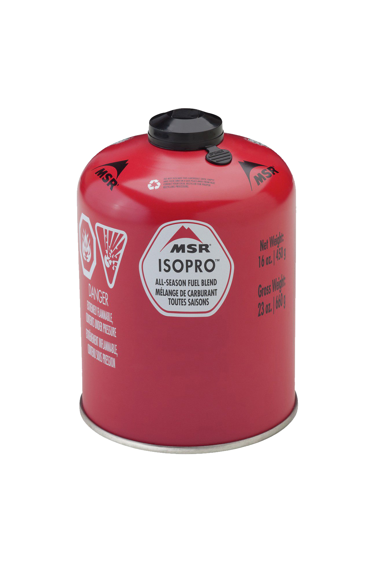 MSR 04590 - IsoPro Fuel Kırmızı 450 gr Kartuş