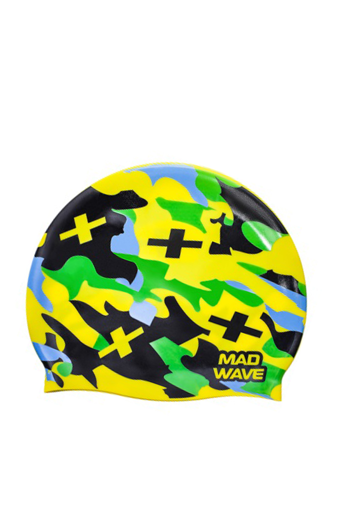 Mad Wave  Silikon Sarı Yüzücü Bone Camouflage 