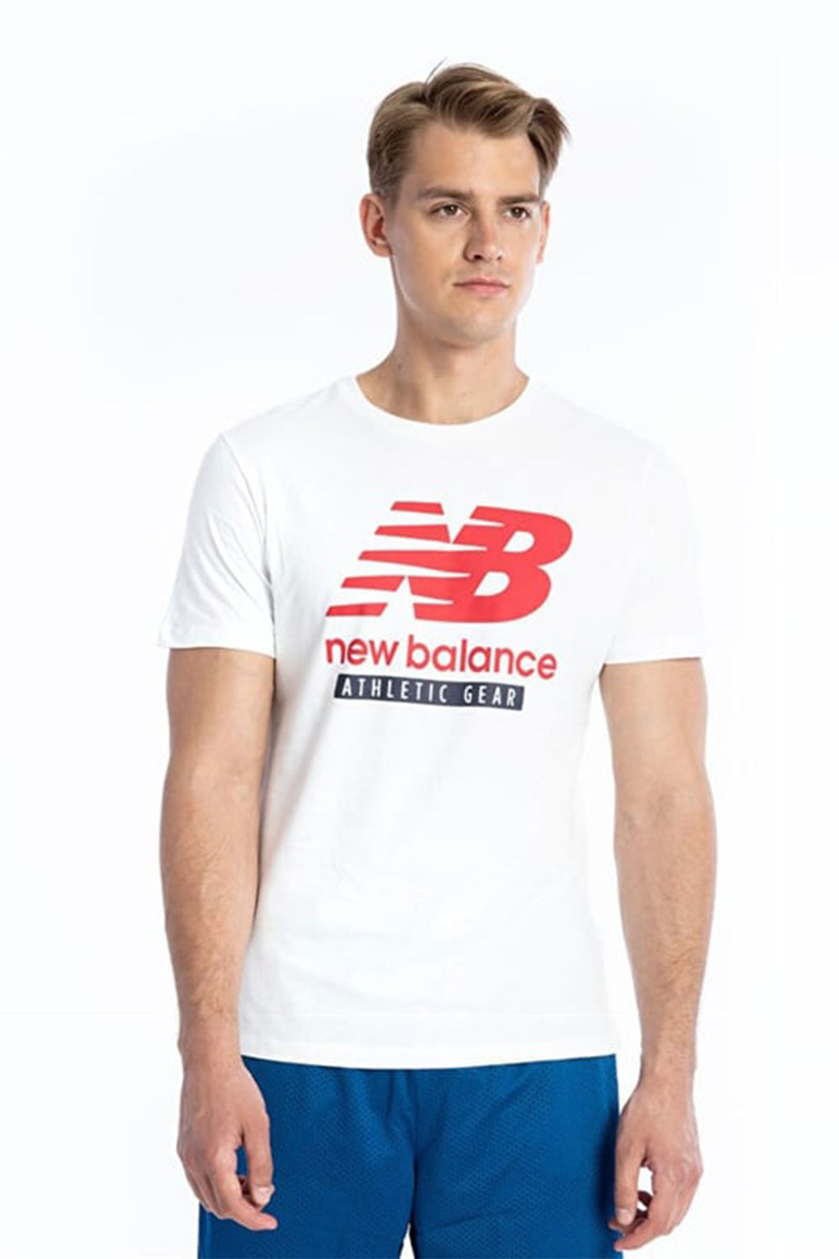 New Balance Lifestyle Beyaz Erkek Tişört 