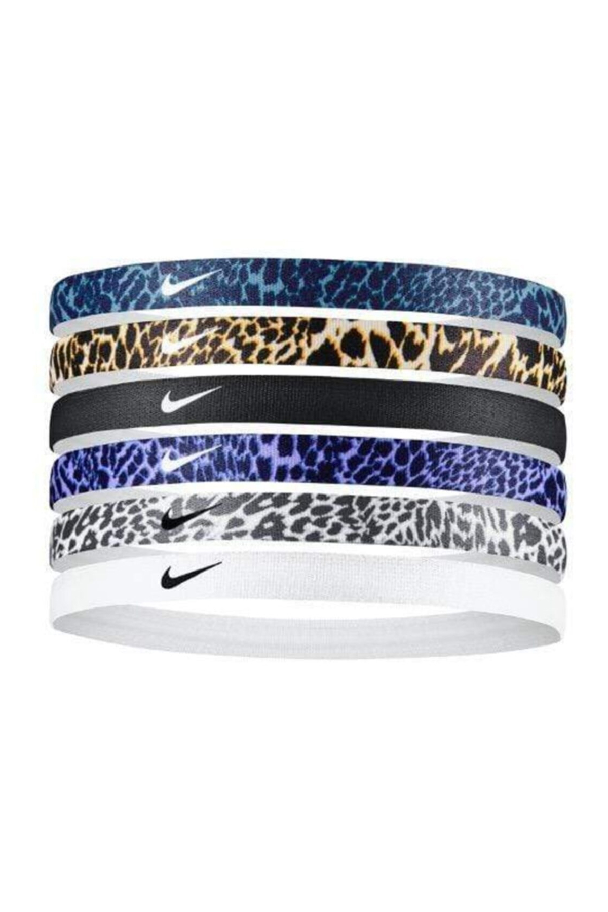 Nike N.000.2545.914 - Printed Hairbands 6lı Saç Bandı
