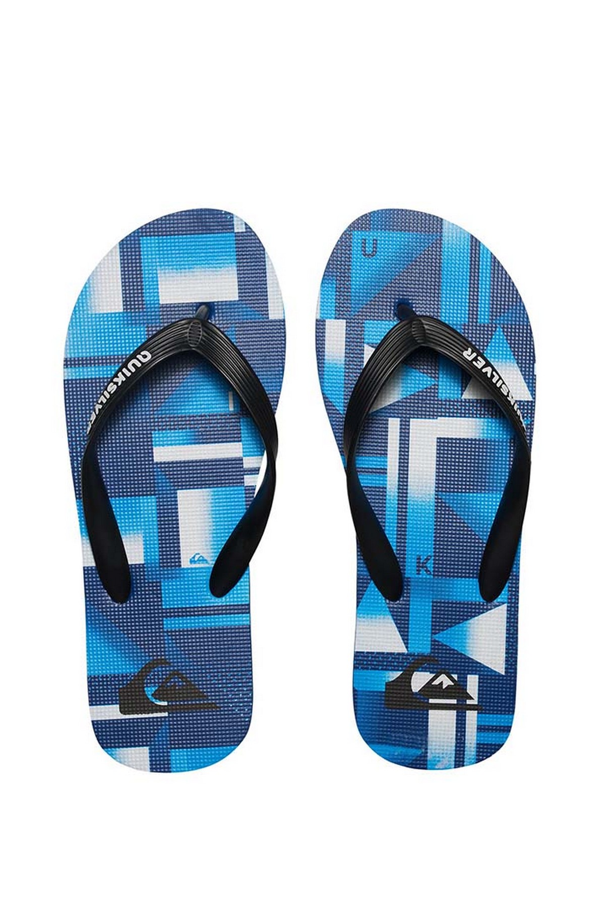 Quiksilver AQBL100200 - Molokia Check Parmak Arası Mavi Terlik