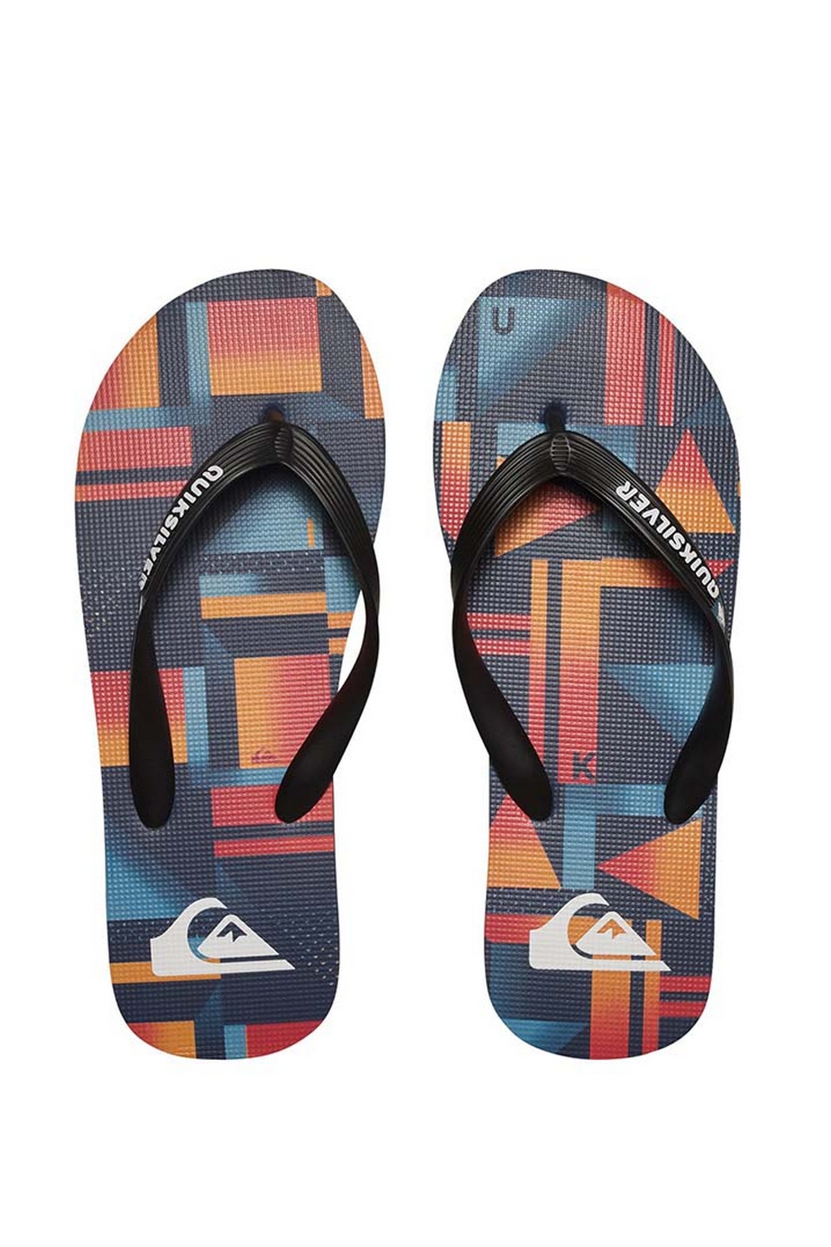 Quiksilver AQBL100200 - Molokia Check Parmak Arası Turuncu Terlik 