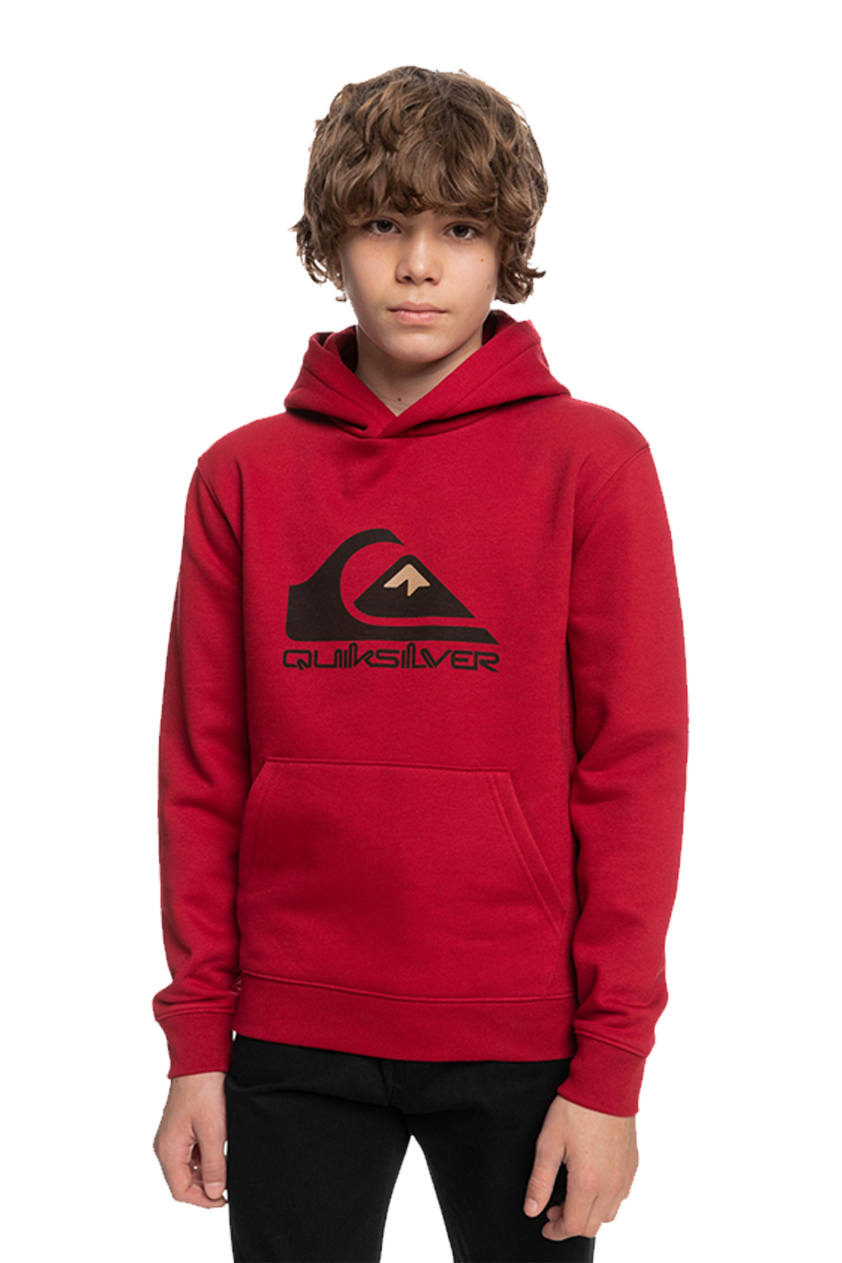 Quiksilver Big Logo Hoodie Kırmızı Çocuk Sweatshirt