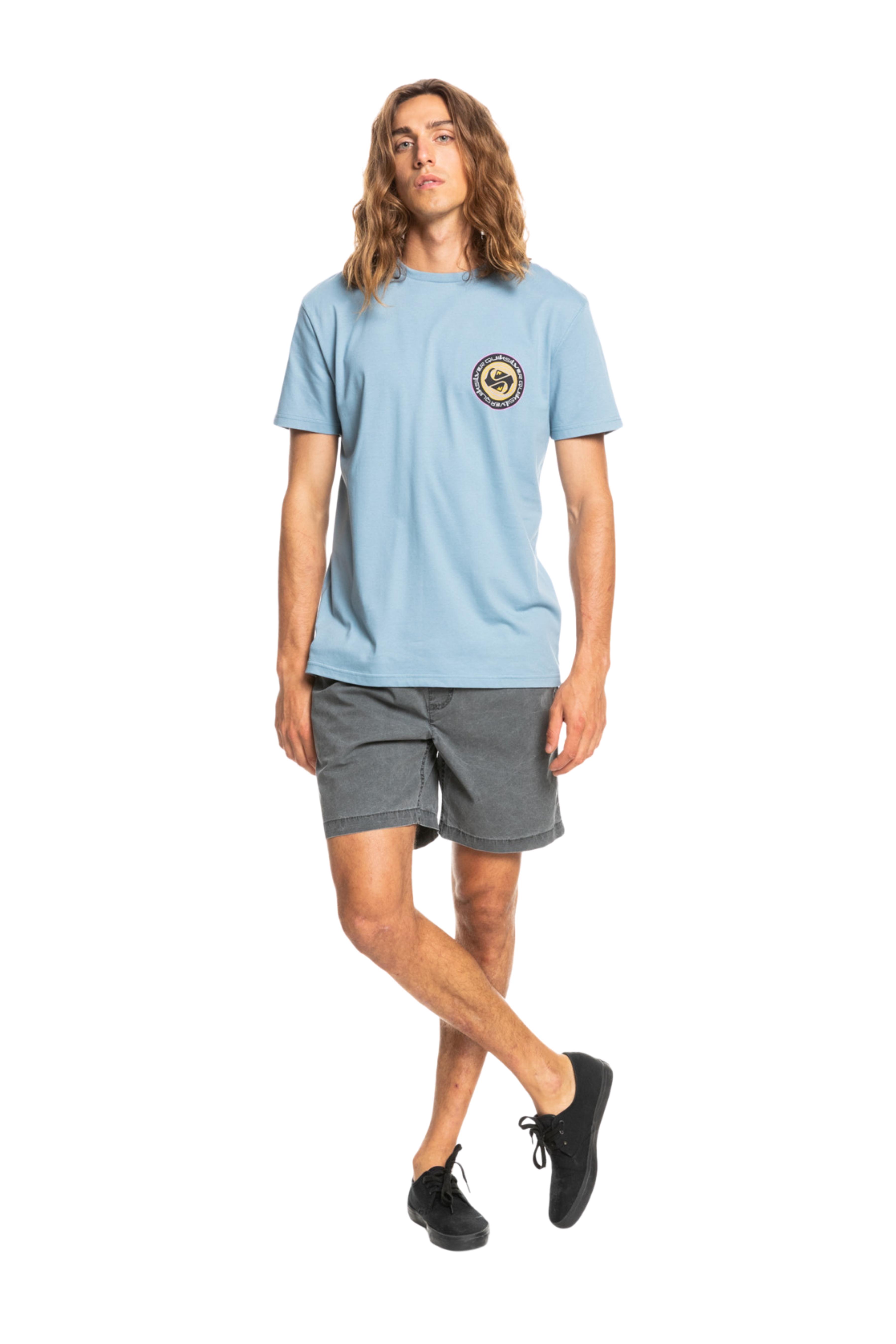 Quiksilver Circle Game Ss Mavi T-Shirt