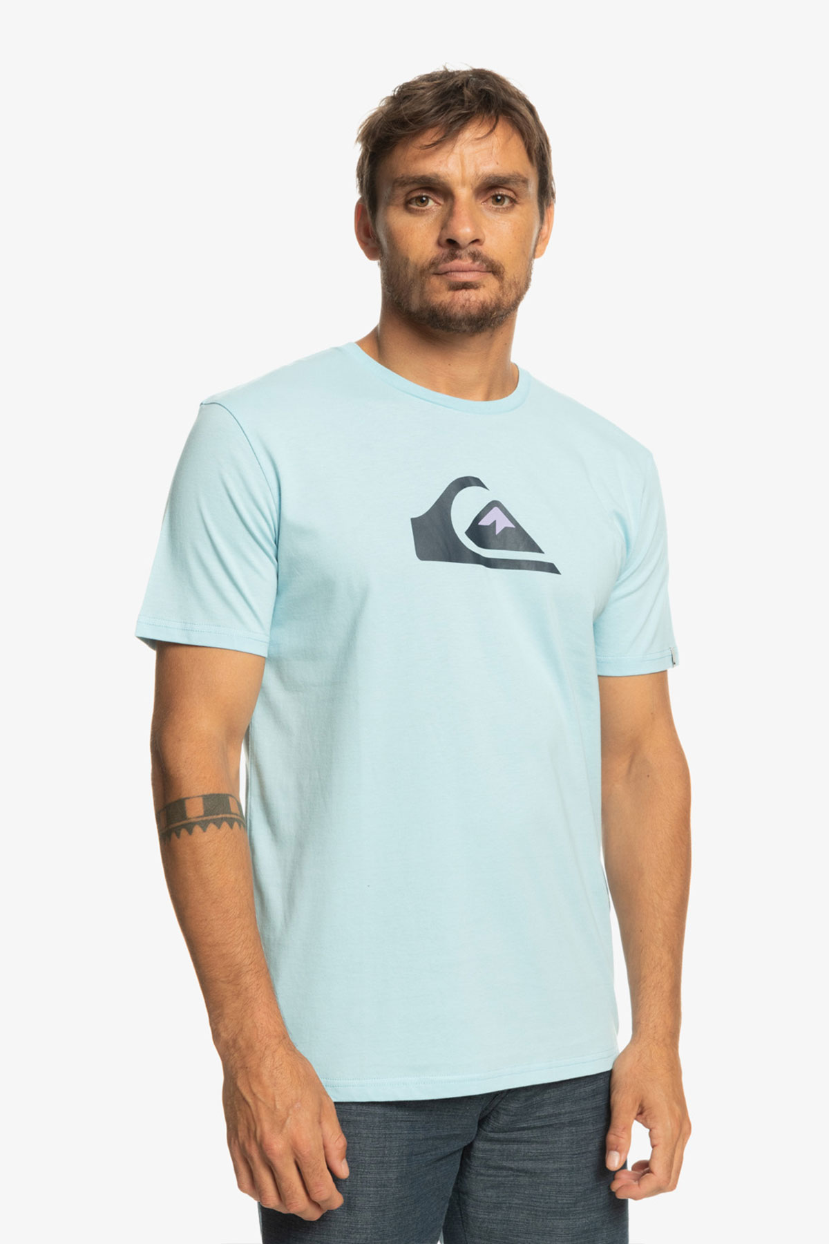 Quiksilver Comp Logo Ss Mavi Erkek T-Shirt - 799.00 TL