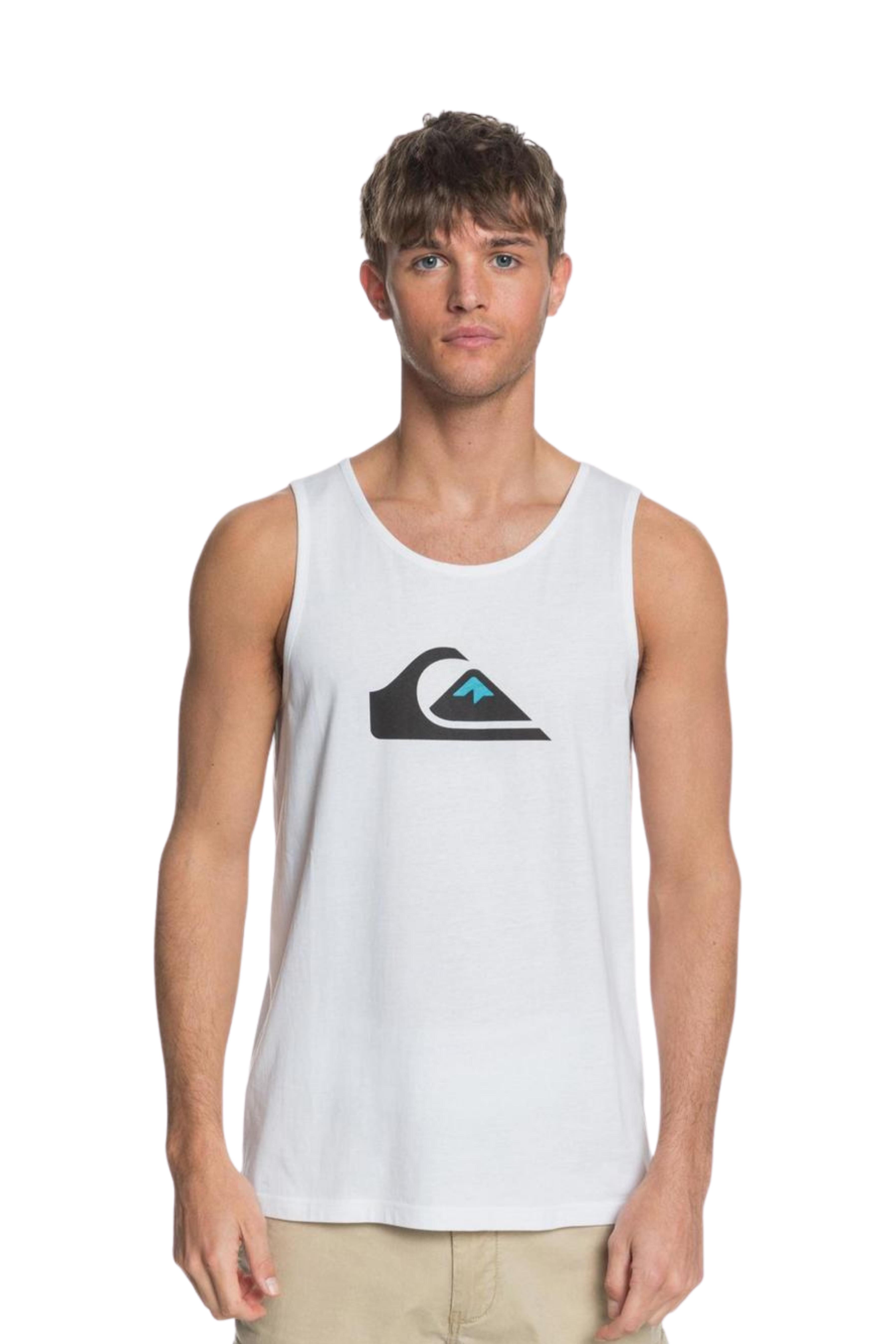 Quiksilver Comp Logo Tank Erkek Beyaz Atlet