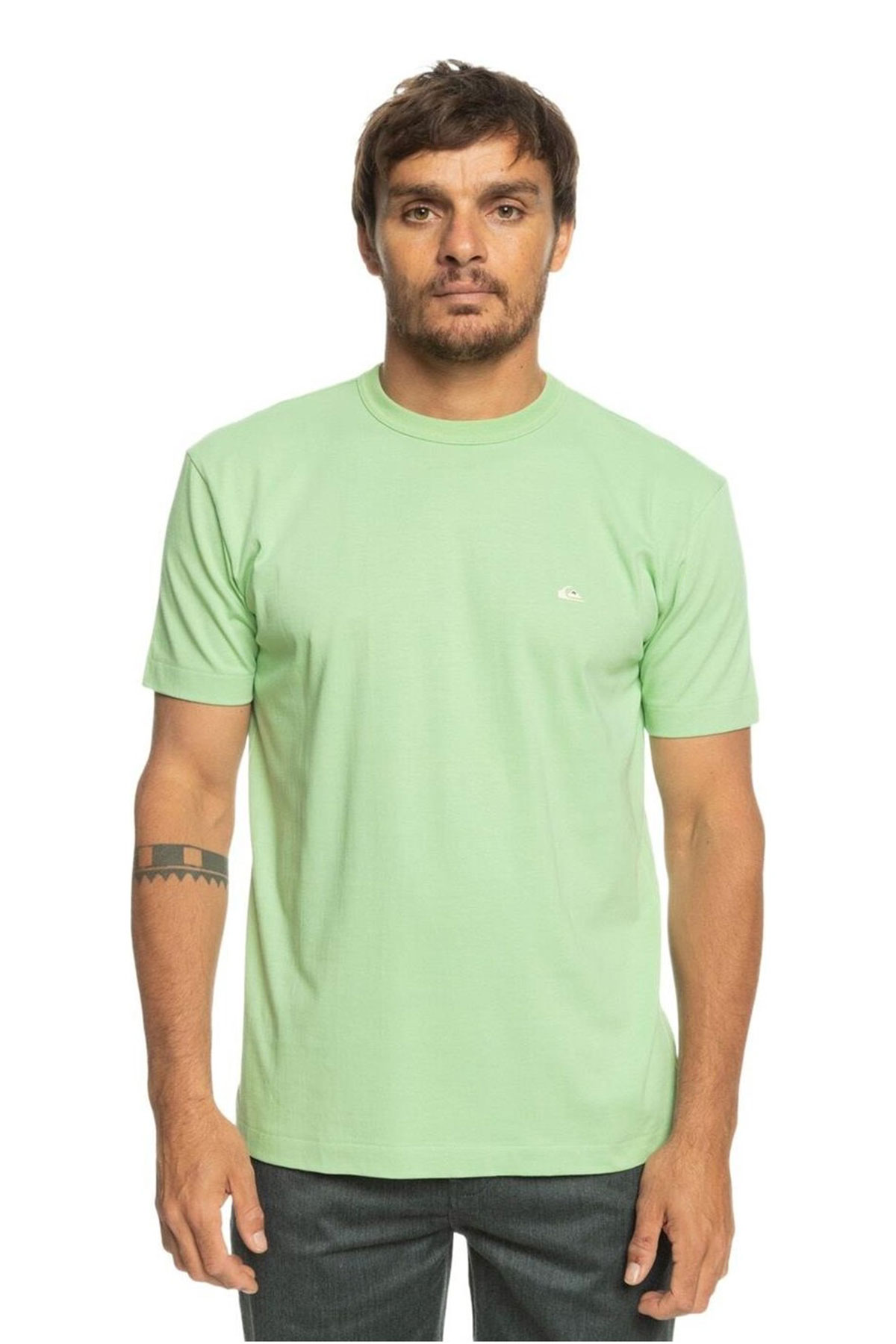 Quiksilver Essentials Yeşil Erkek Tişört
