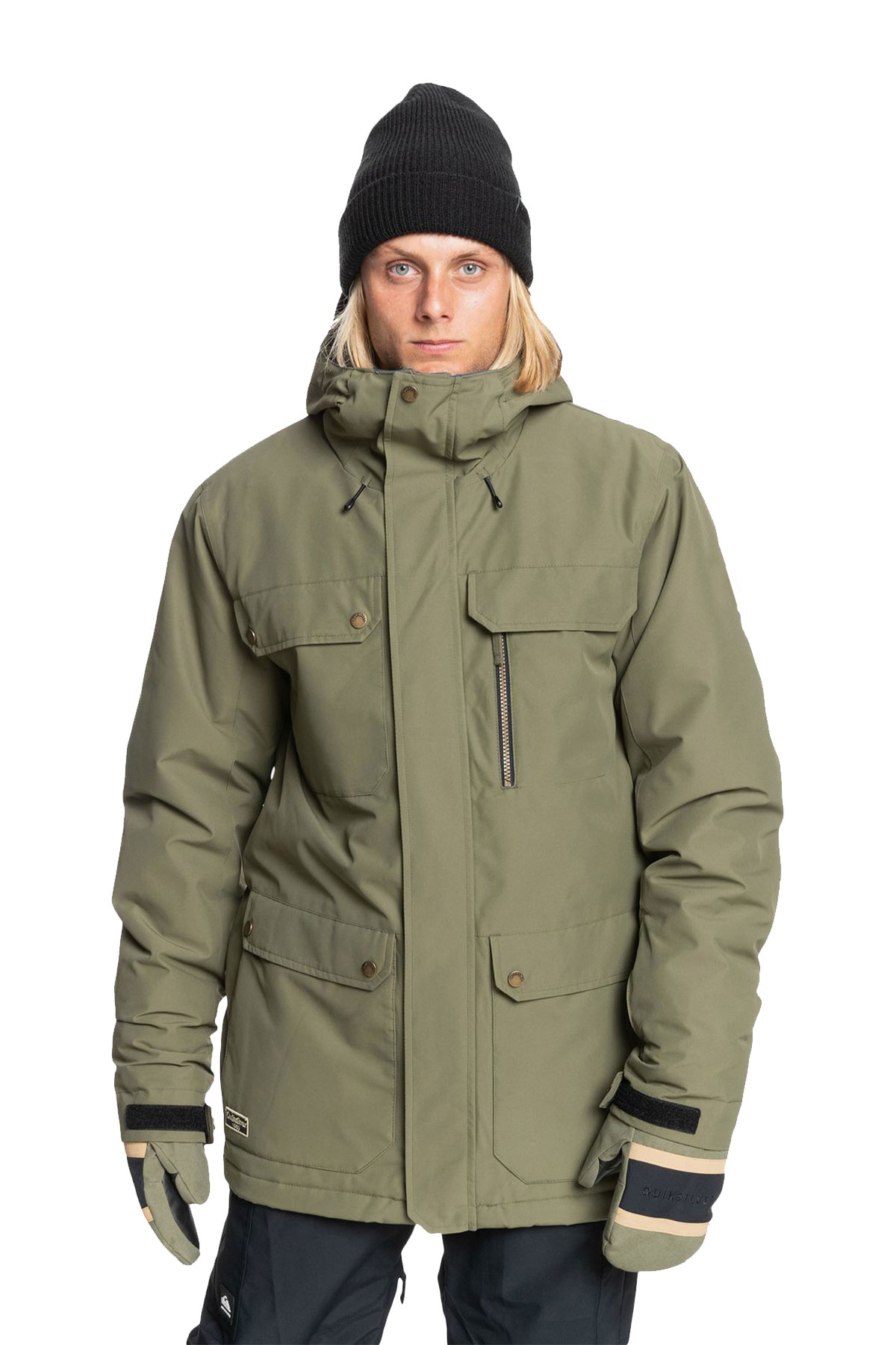 Quiksilver Raft Insulated Snow Jacket Haki