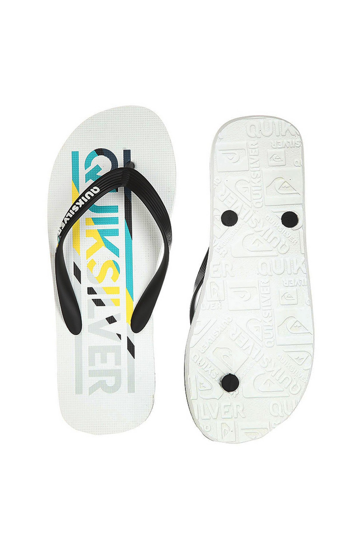 Quiksilver AQYL100232 - Molokai Woodmark M Parmak Arası Beyaz Terlik