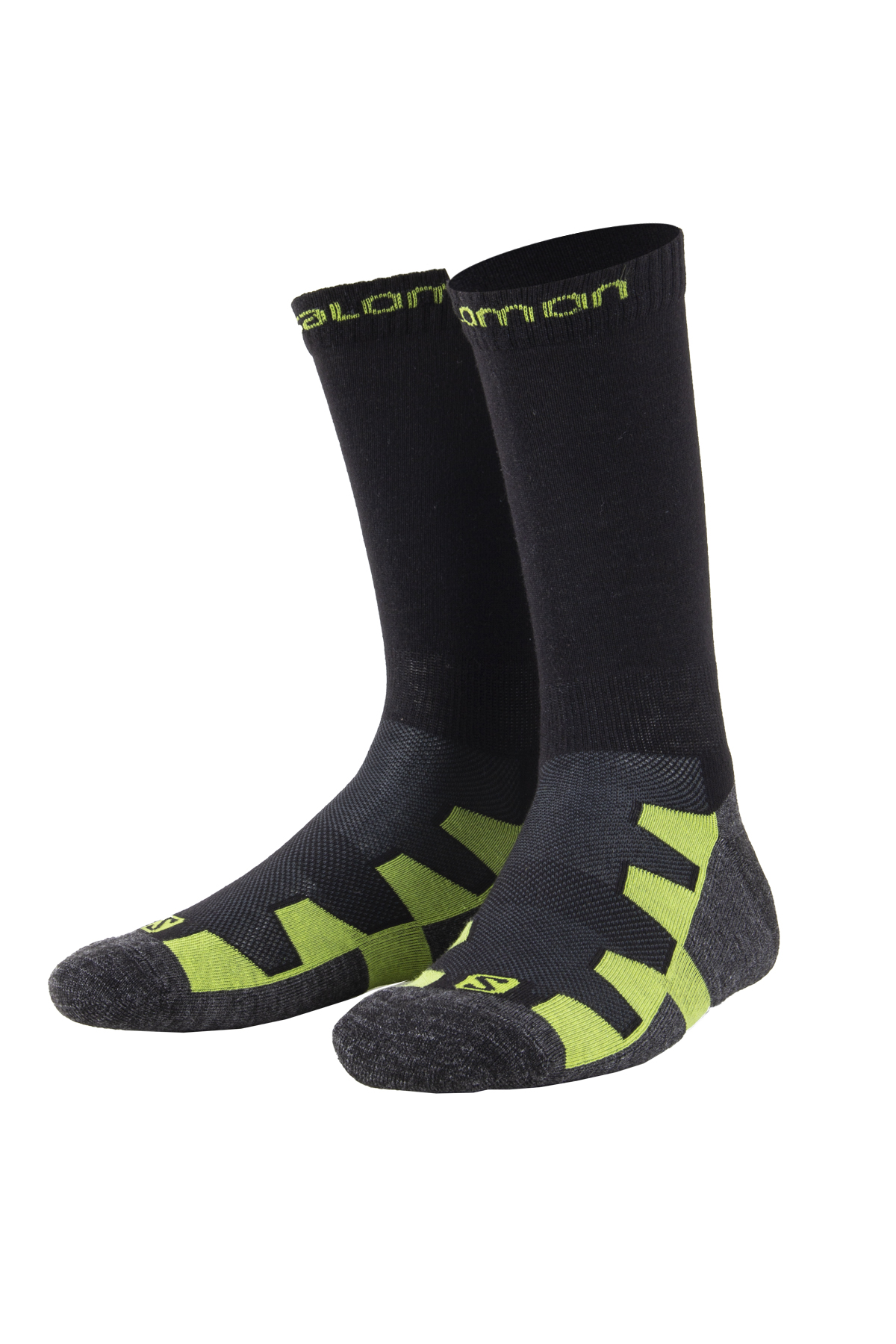 Salomon LC1218227 - Shorty Running Siyah-Yeşil Outdoor Çorap