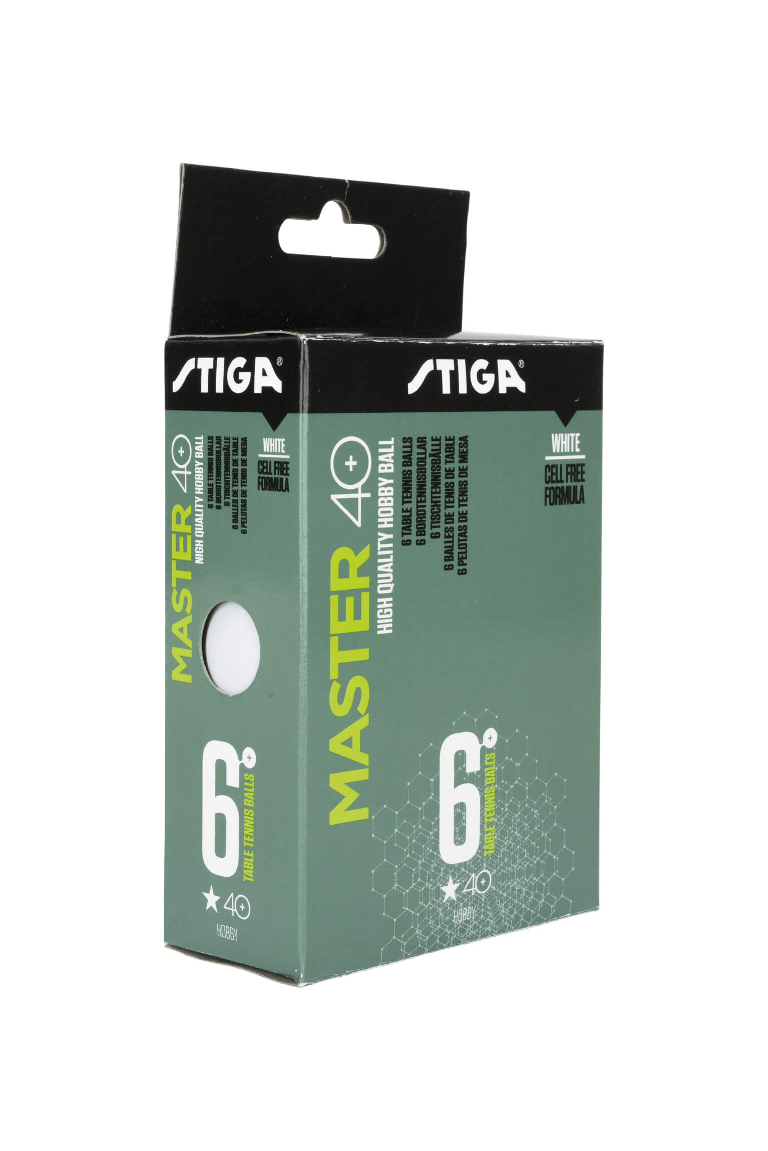 Stiga 1111-2410 - Master 6lı Masa Tenisi Beyaz Pinpon Topu