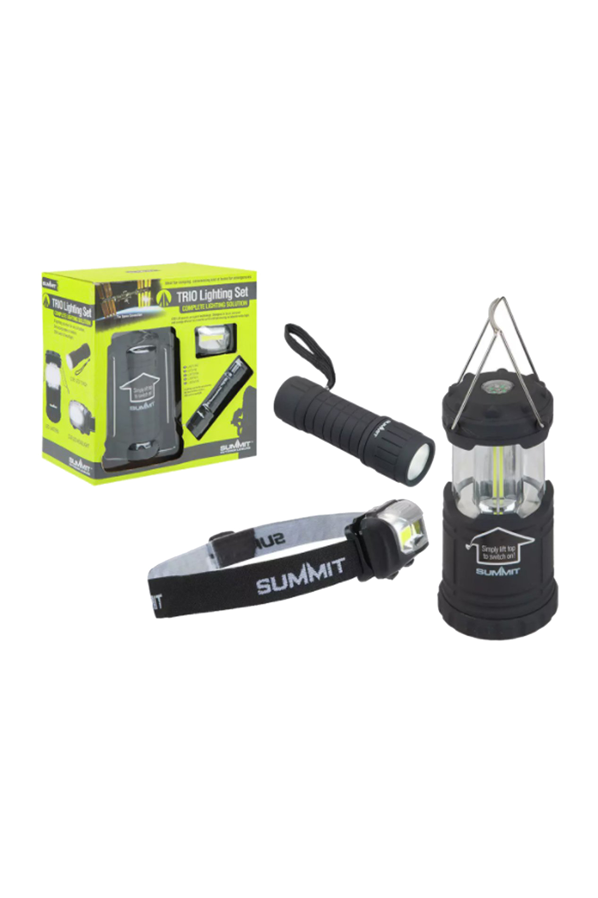 Summit 840004 - Trio Kamp Lambası & Fener & Kafa Lambası Seti