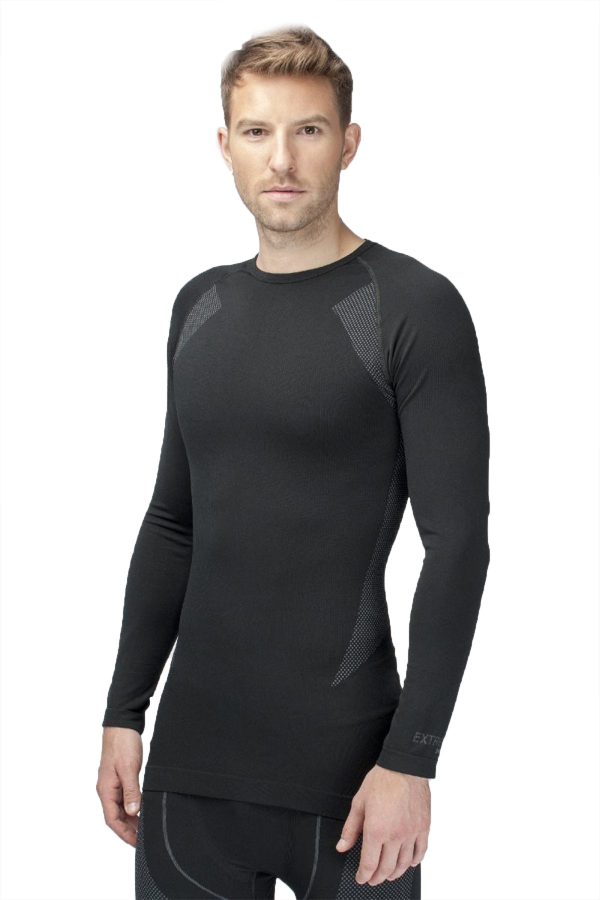 Thermoform HZT14001 - Extreme Erkek Siyah Seamless Termal Swearshirt
