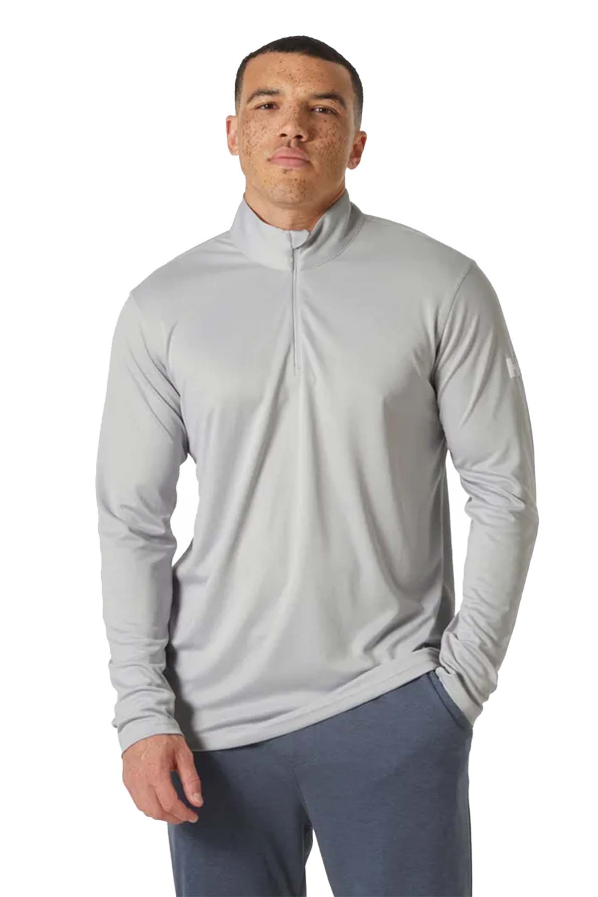 Helly Hansen Hh Tech 1/2 Zıp 2.0 Üst Erkek Gri Sweatshirt HHA.49583.853