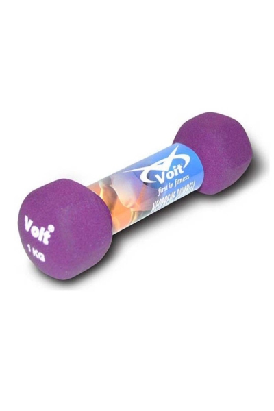 Voit  Altıgen Neopren Mor Dambıl 1 Kg 1VTASVDB4-040