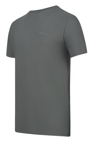 2AS Kalei Antrasit Sıfır Yaka Outdoor T-Shirt