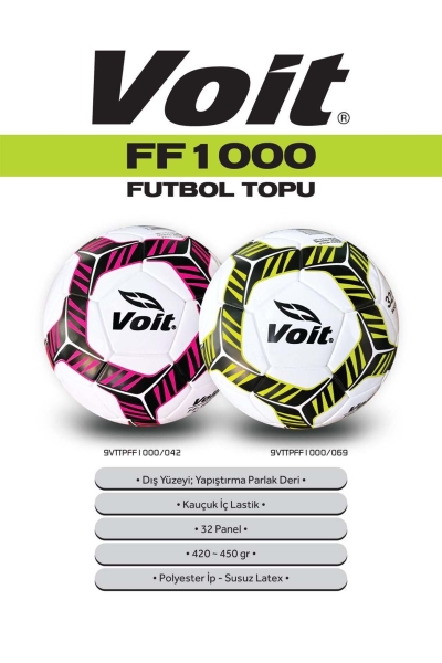 Voit FF1000  Futbol Topu 5 Numara Yeşil - 9VTTPFF1000-069