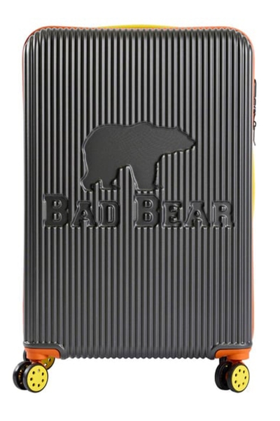 Bad Bear Logo Antrasit Orta Boy Seyahat Tekerlekli ABS Valiz 65 Lt.
