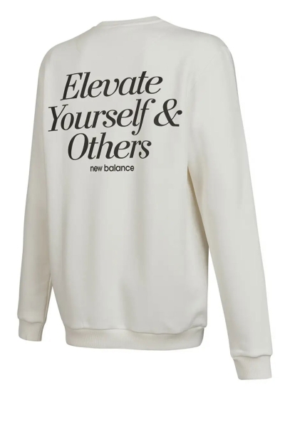 New Balance Lifestyle Krem Erkek Sweatshirt 
