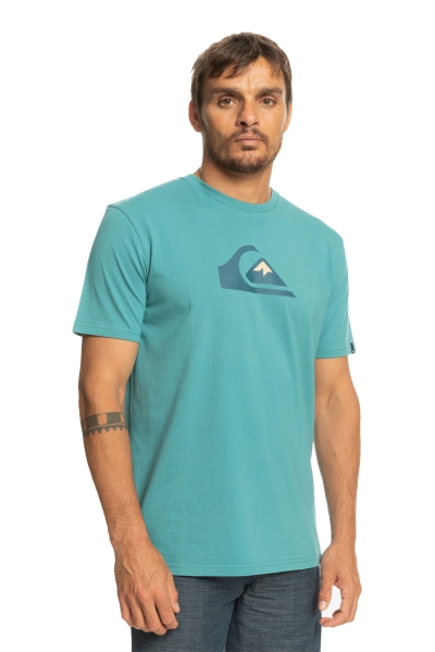 Quiksilver Comp Logo Ss Turkuaz Erkek T-Shirt