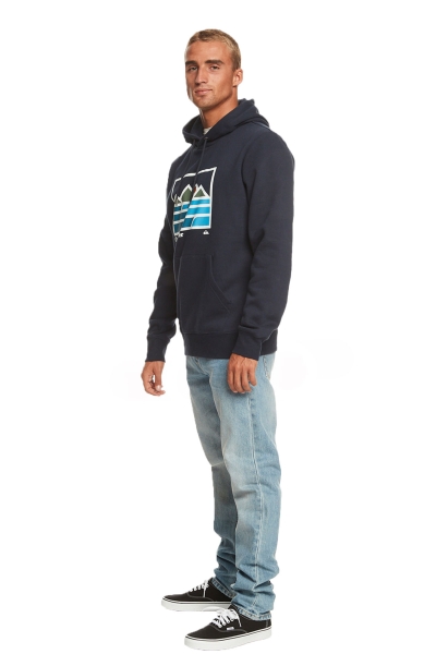 Quiksilver Landscape Lines Lacivert Erkek Sweatshirt