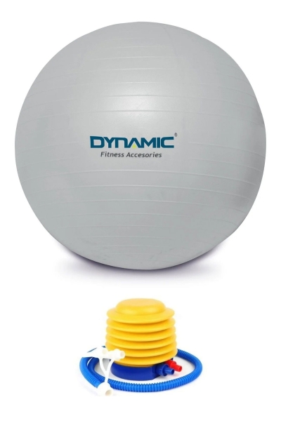 Dynamic Gymball 65 Cm Syh Pompalı Unisex  Gri Pilates Topu 
