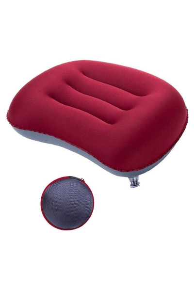 Grand Wolf Bordo Seyahat Şişme Yastık