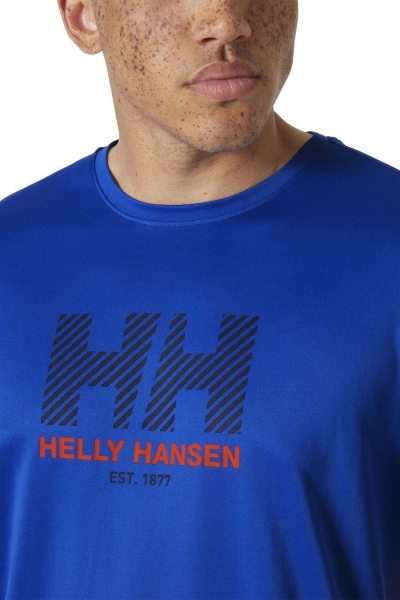 Helly Hansen Hh Tech 2.0 Graphic Erkek Mavi  Tişört HHA.49574.543