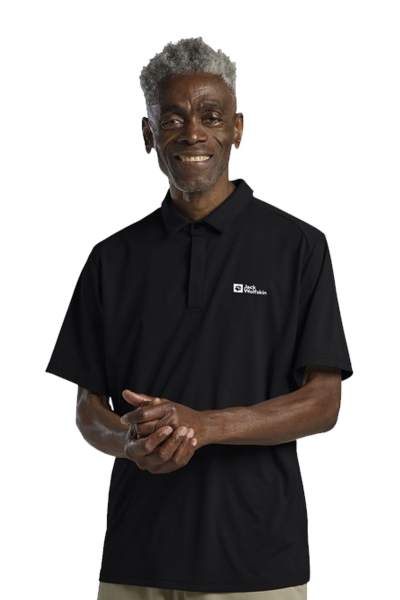 Jack Wolfskin Delgamı Polo M Siyah Erkek Polo Tişört 1809801TR-6000