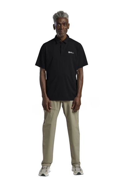 Jack Wolfskin Delgamı Polo M Siyah Erkek Polo Tişört 1809801TR-6000