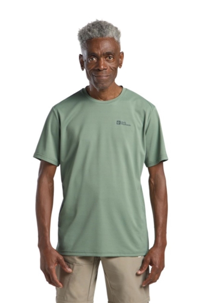 Jack Wolfskin Delgami S/s Yeşil Erkek Tişört 1809811TR 1809811TR-4029