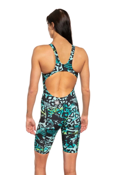 Mad Wave Revolt Women Kneeskin A1 Open Back Kadın Yarış Mayosu        madM0265-01-A1W