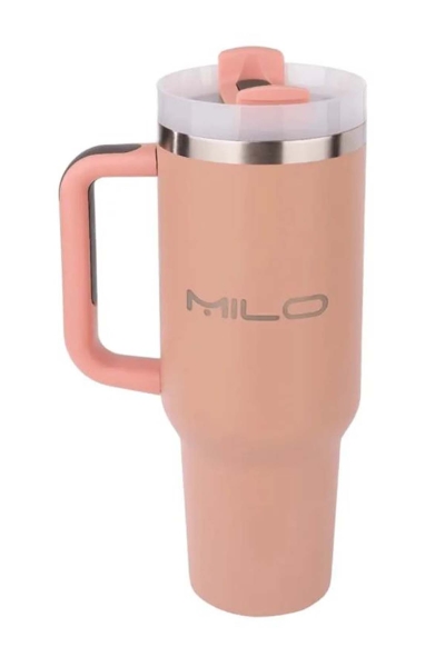 Milo Unımax 40 Oz 1000 ML Pipetli Çelik Termos - Turuncu 202412023-3