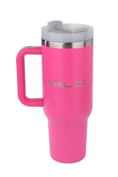 Milo Unımax 40 Oz 1000 ML Pipetli Çelik Termos -Pembe 202412023-2