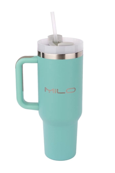 Milo Unımax 40 Oz 1000 ML Pipetli Çelik Termos -Yeşil 202412023-4