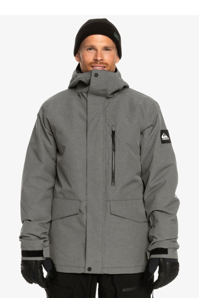 Quiksılver Mıssıon Solıd Jk Erkek Gri Snowboard Montu