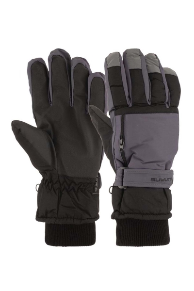 Suyutti Gri Erkek Şişme Kar Eldiveni K424-13-2