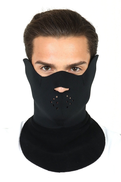 Thermoform Softshell Maske Polar Siyah HZT6002