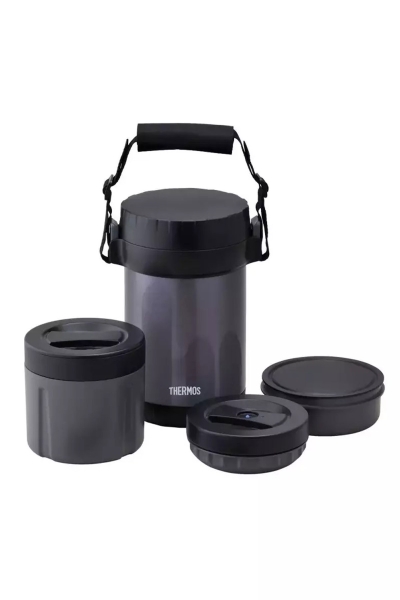 Thermos JBG-1800 3 Bölmeli Yemek Termosu Siyah 1,3 Lt. JBG-1800