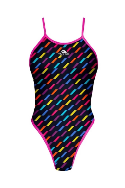 Turbo Bador Natacıon Happy Girl Revolution Kız Çocuk Yüzme Mayosu 5556614-1001