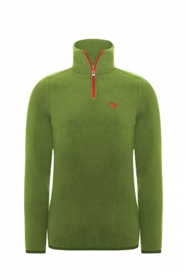 Thermoform hztp19020 - Polarline Kadın Yarım Fermuarlı Yeşil Sweatshirt